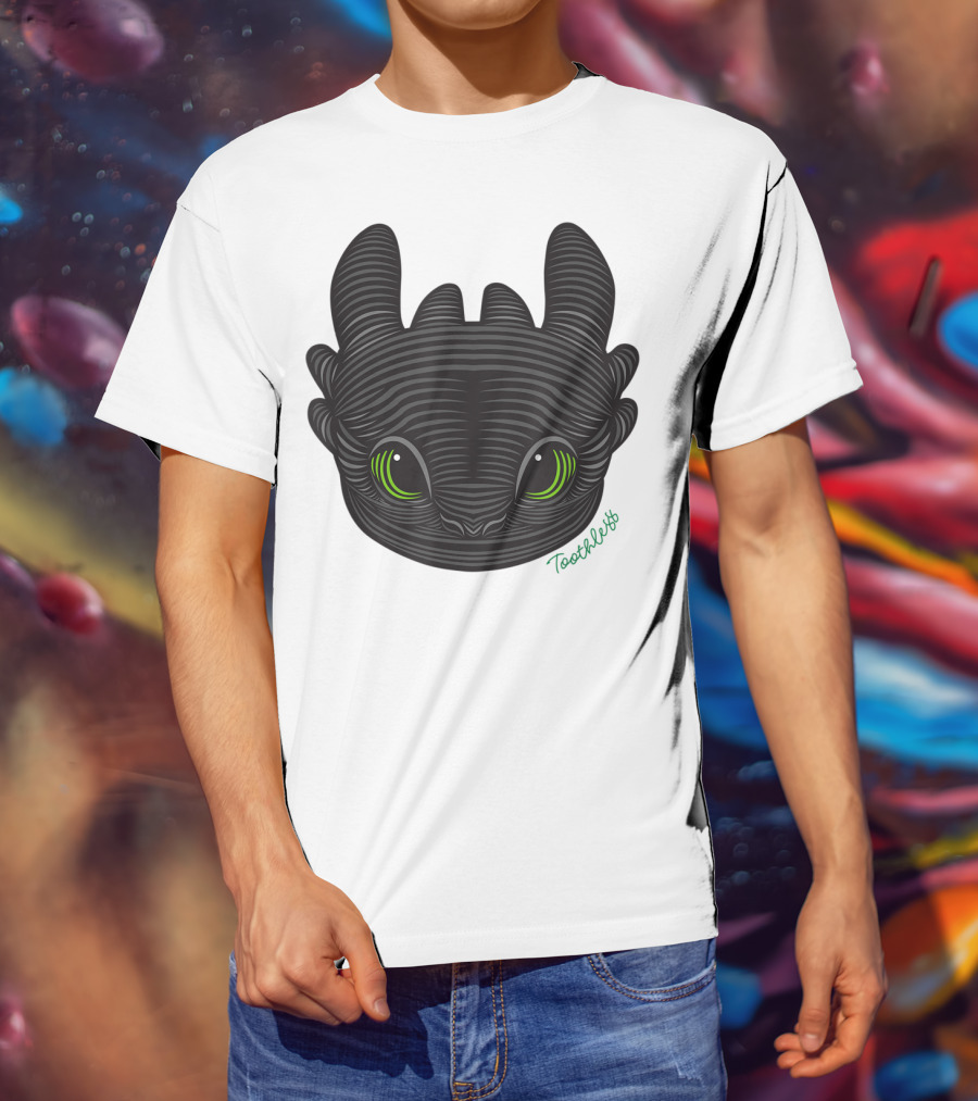 How To Train Your Dragon 3 Hidden World Toothless Green Eyes T-Shirt