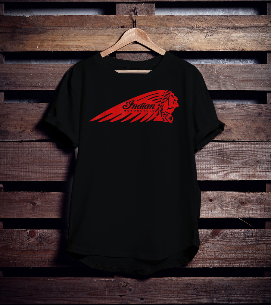 Indian Motorcycle Logo Cafe Racer Biker T-Shirt