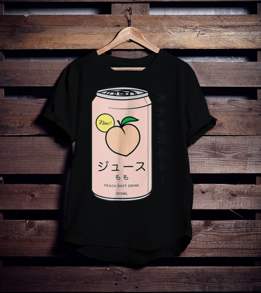 New Juusu Peach Soft Drink 355mL Japanese Aesthetic T-Shirt