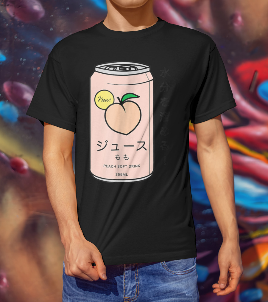New Juusu Peach Soft Drink 355mL Japanese Aesthetic T-Shirt