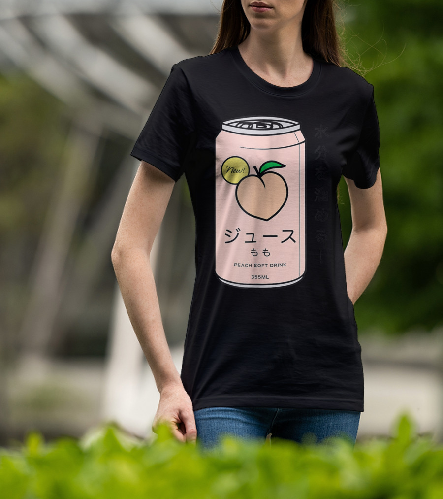 New Juusu Peach Soft Drink 355mL Japanese Aesthetic T-Shirt