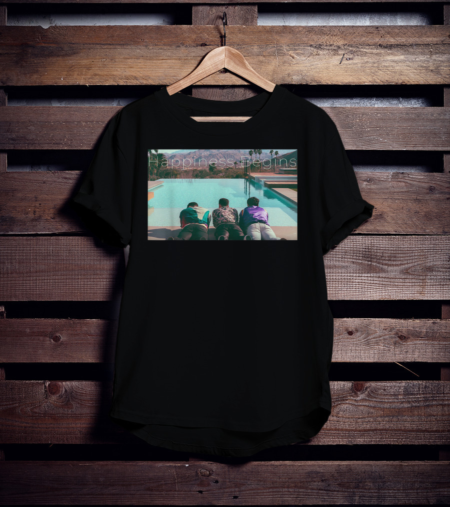 Jonas Brothers Happiness Begins Poolside Album Cover T-Shirt