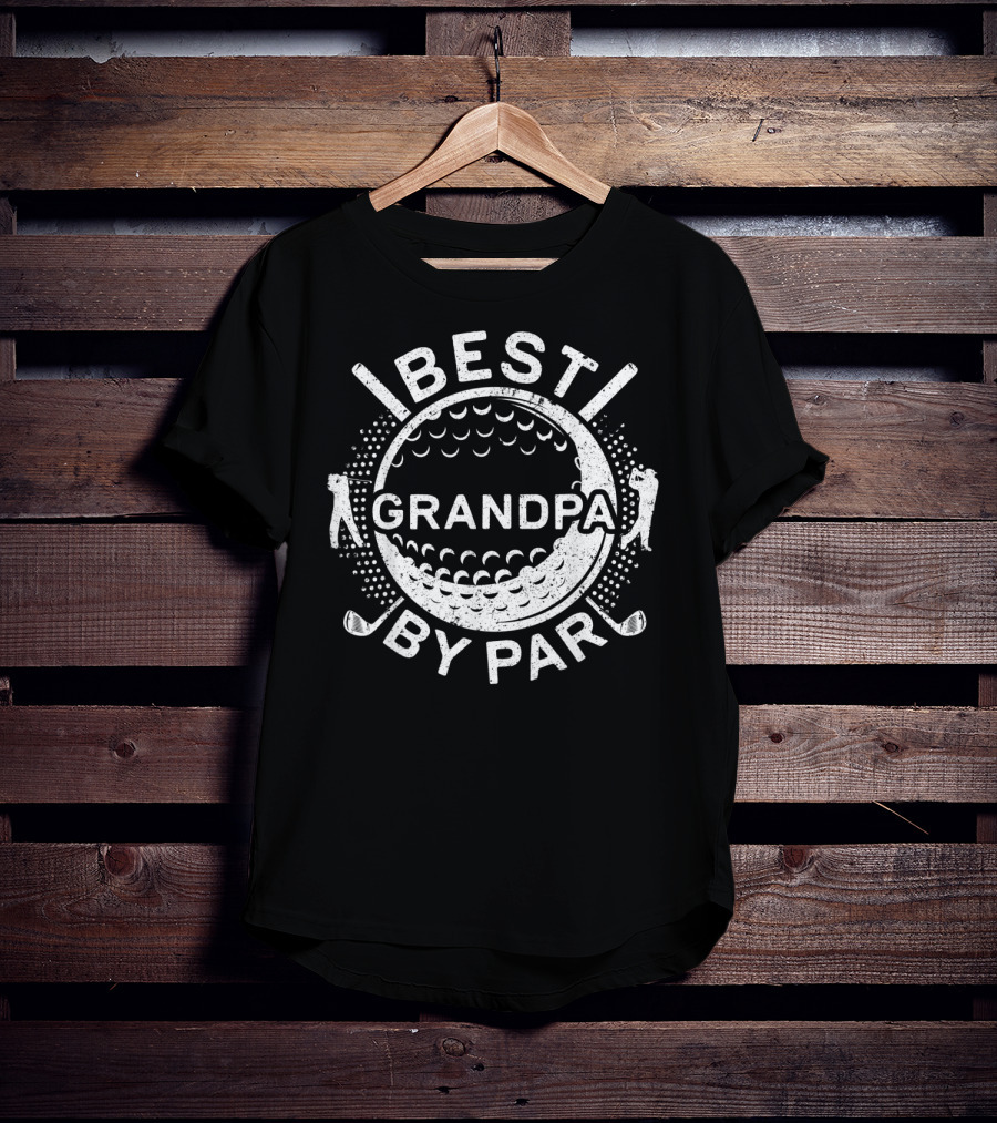 Best Grandpa By Par Golf Lover Father T-Shirt