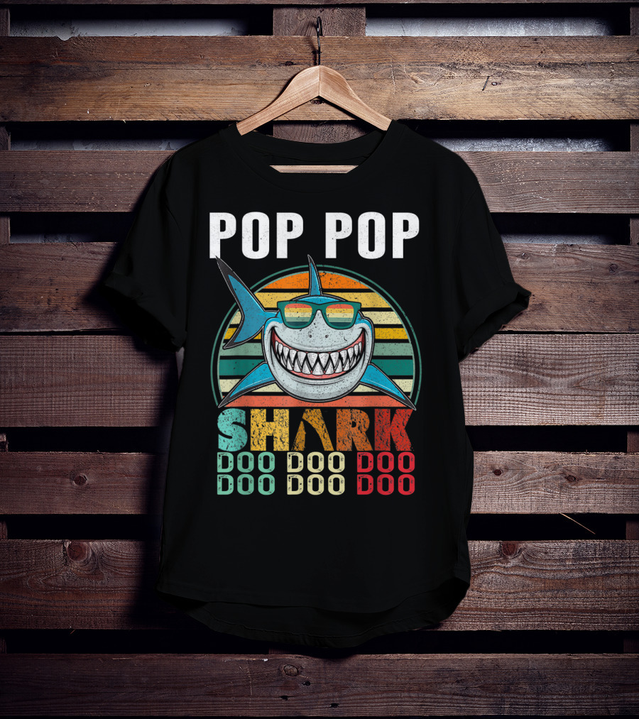Pop Pop Shark Doo Doo Doo Doo T-Shirt