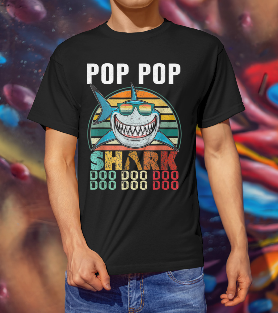 Pop Pop Shark Doo Doo Doo Doo T-Shirt
