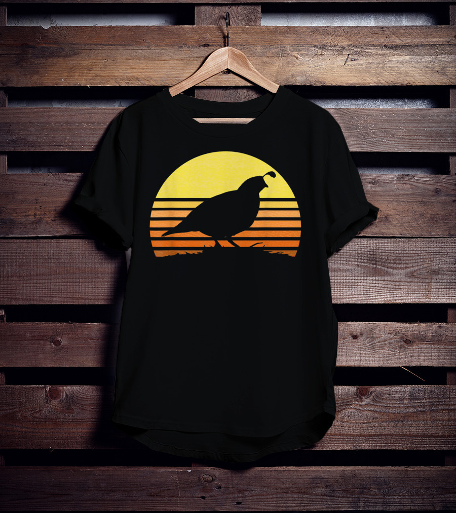 Quail Hunting Upland Bird Game Hunter Shooting Sunset T-Shirt