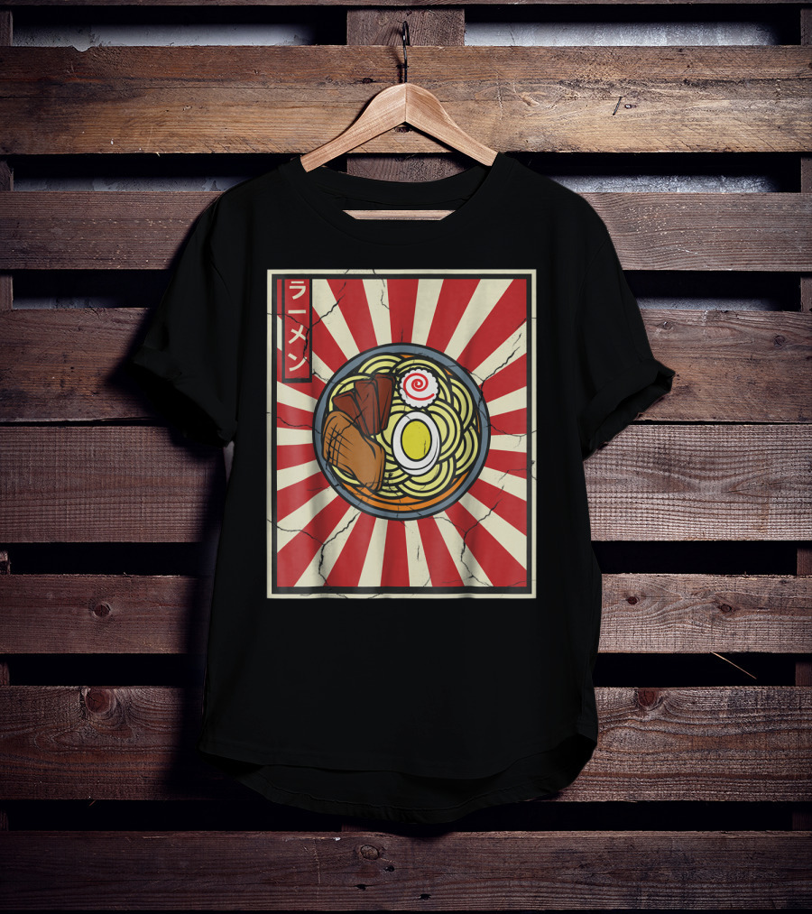 Ramen Retro Vintage Japanese Tasty Noodles Lover T-Shirt