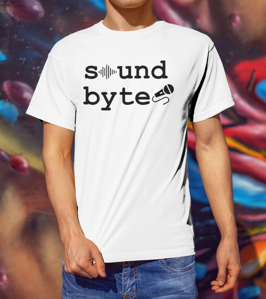 Sound Byte With Microphone And Soundwave T-Shirt