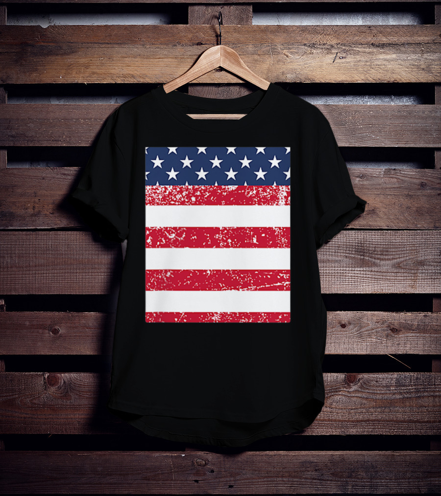 USA Pocket American Flag T-Shirt