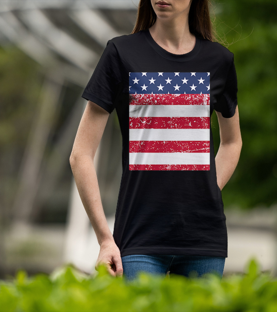 USA Pocket American Flag T-Shirt