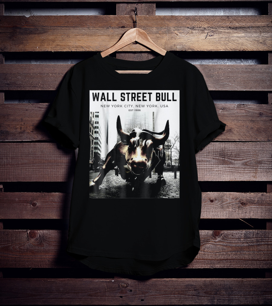 Wall Street Bull New York City EST-1986 T-Shirt