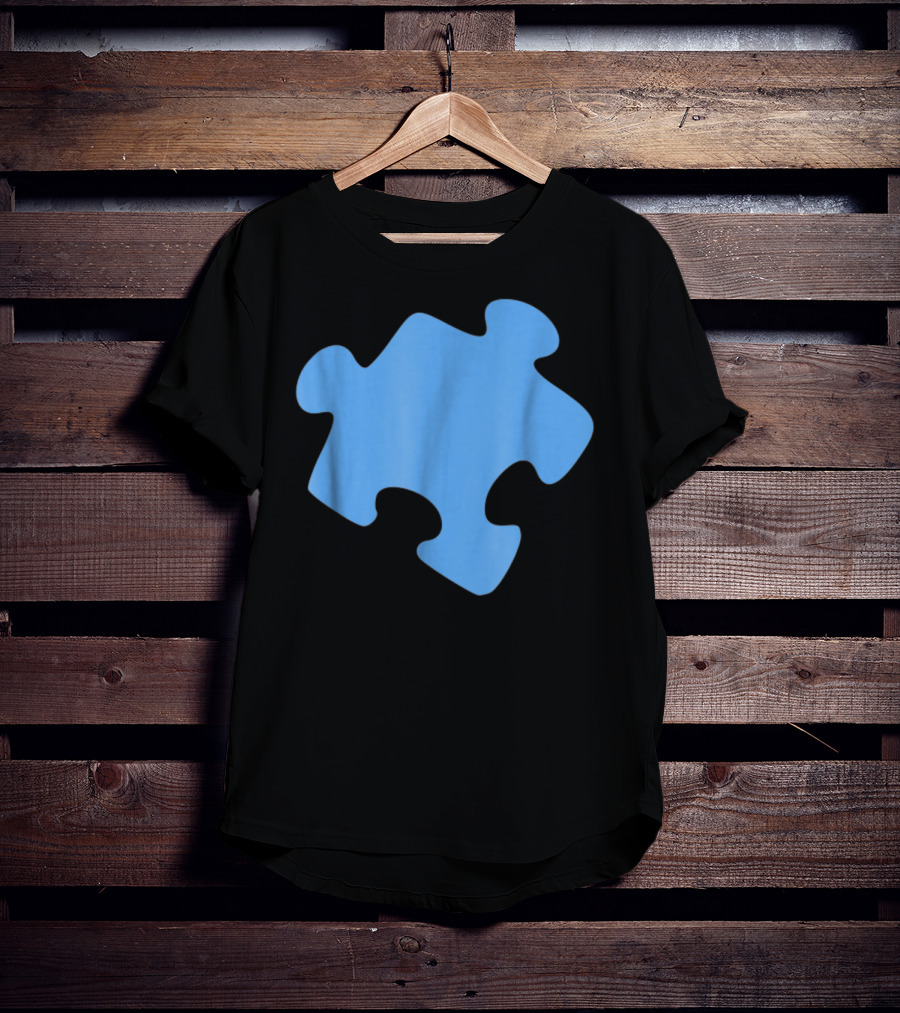 Blue Jigsaw Puzzle Piece T-Shirt