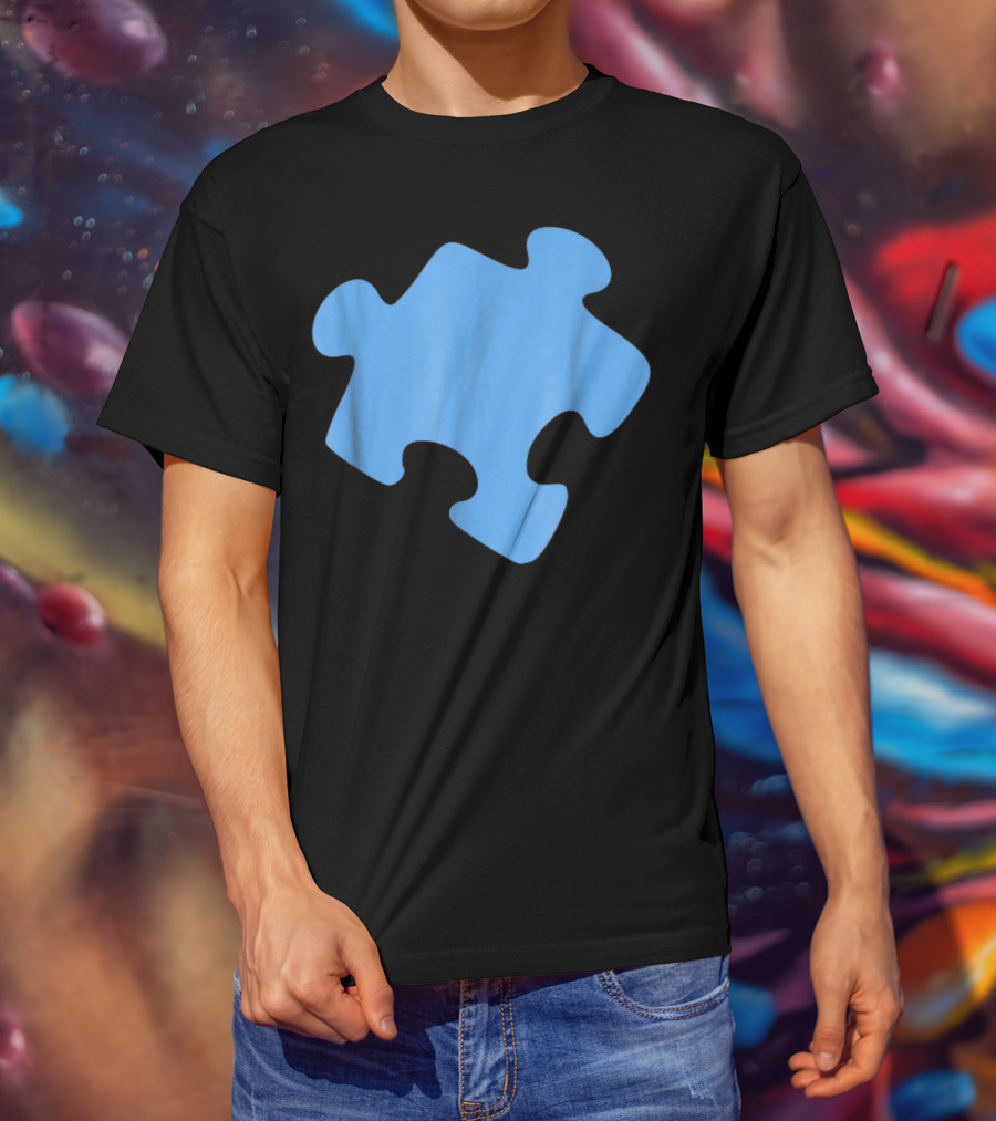 Blue Jigsaw Puzzle Piece T-Shirt