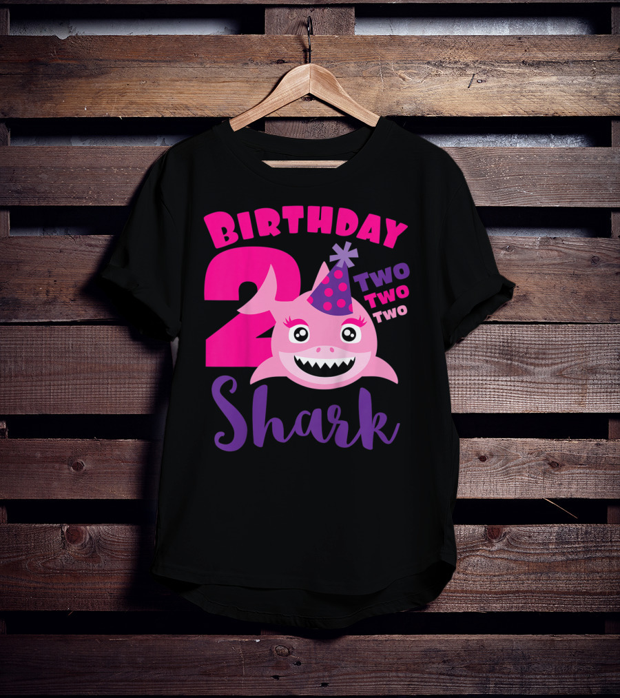 Birthday 2 Shark Two Two Two T-Shirt