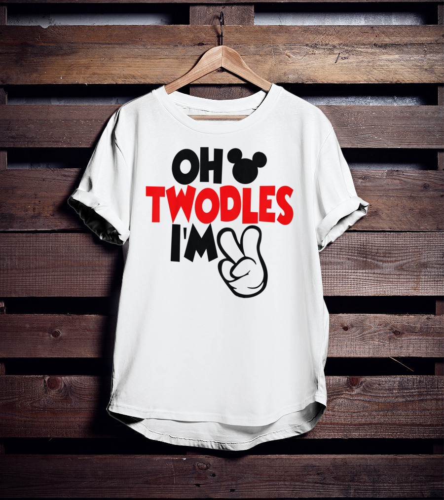 Oh Twodles I'm Two Year Old Birthday T-Shirt