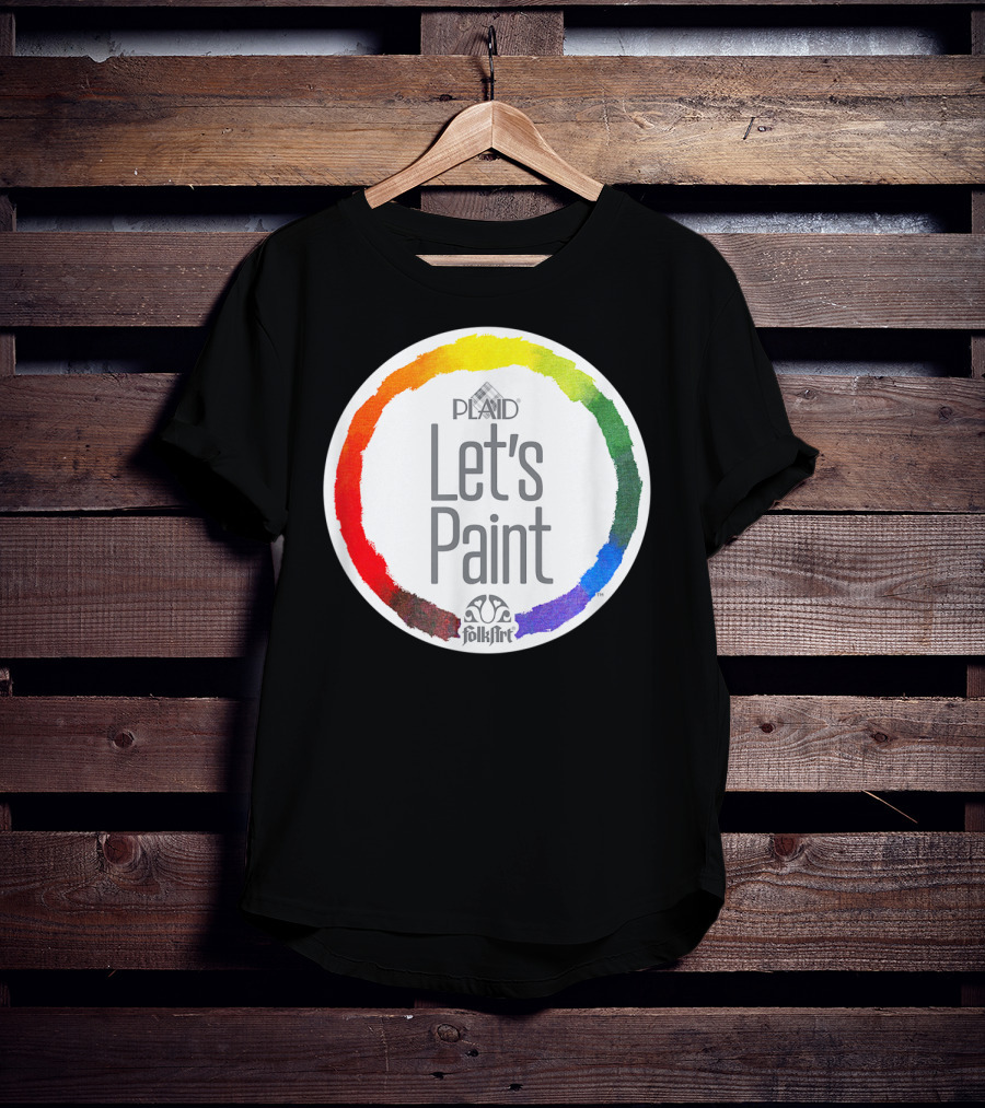 Plaid FolkArt Let's Paint Color Wheel T-Shirt