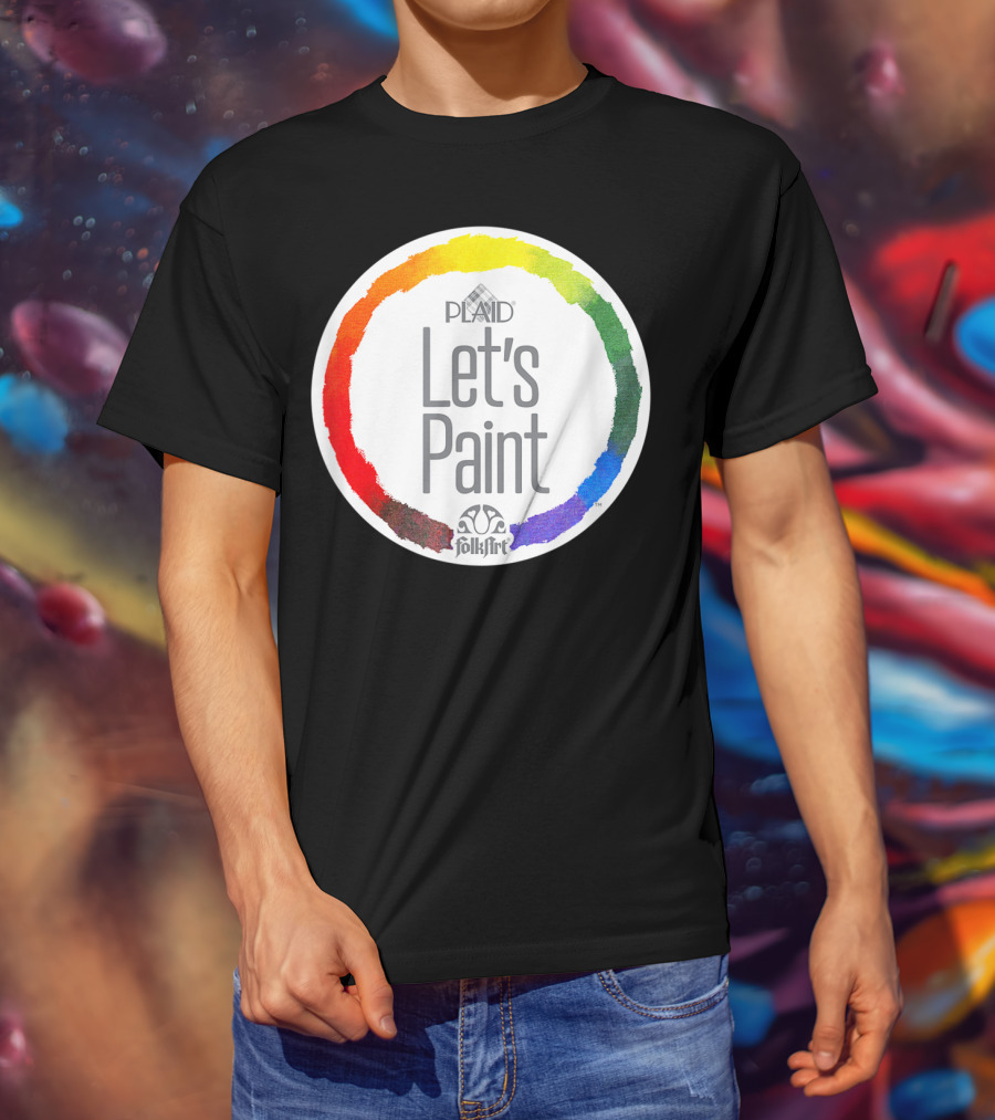 Plaid FolkArt Let's Paint Color Wheel T-Shirt