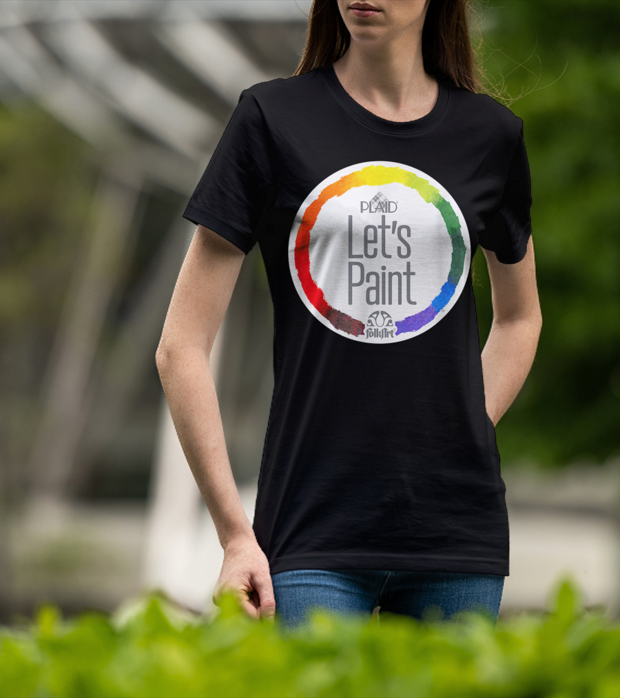 Plaid FolkArt Let's Paint Color Wheel T-Shirt