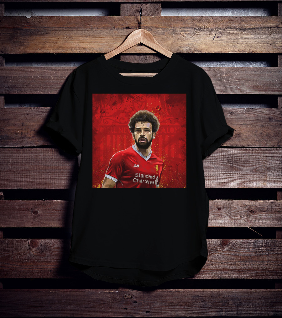 Liverpool Mohamed Salah Standard Chartered Red Jersey T-Shirt
