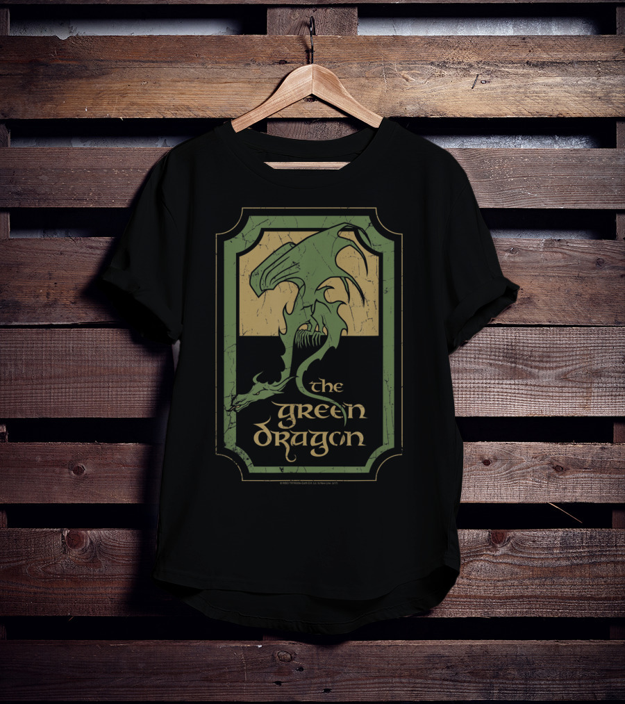 The Green Dragon Tavern Lord Of The Rings Fantasy T-Shirt
