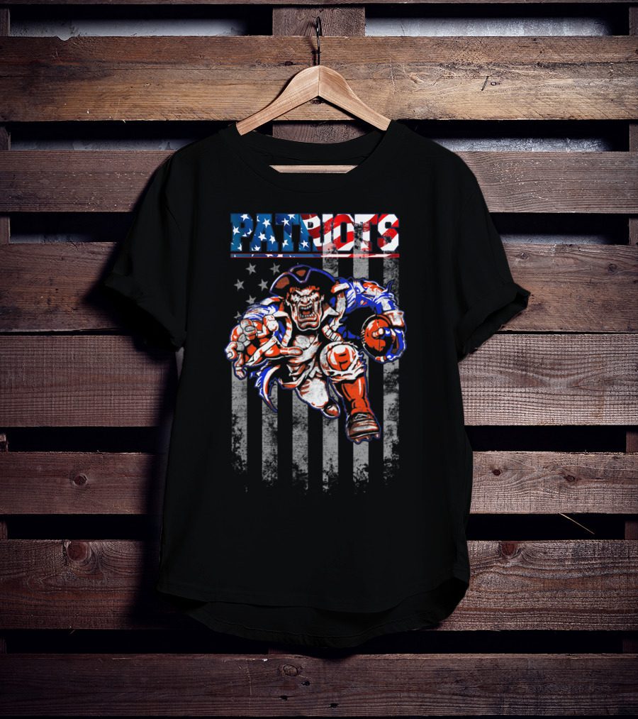 Patriotic American Football Fans New England Patriots T-Shirt