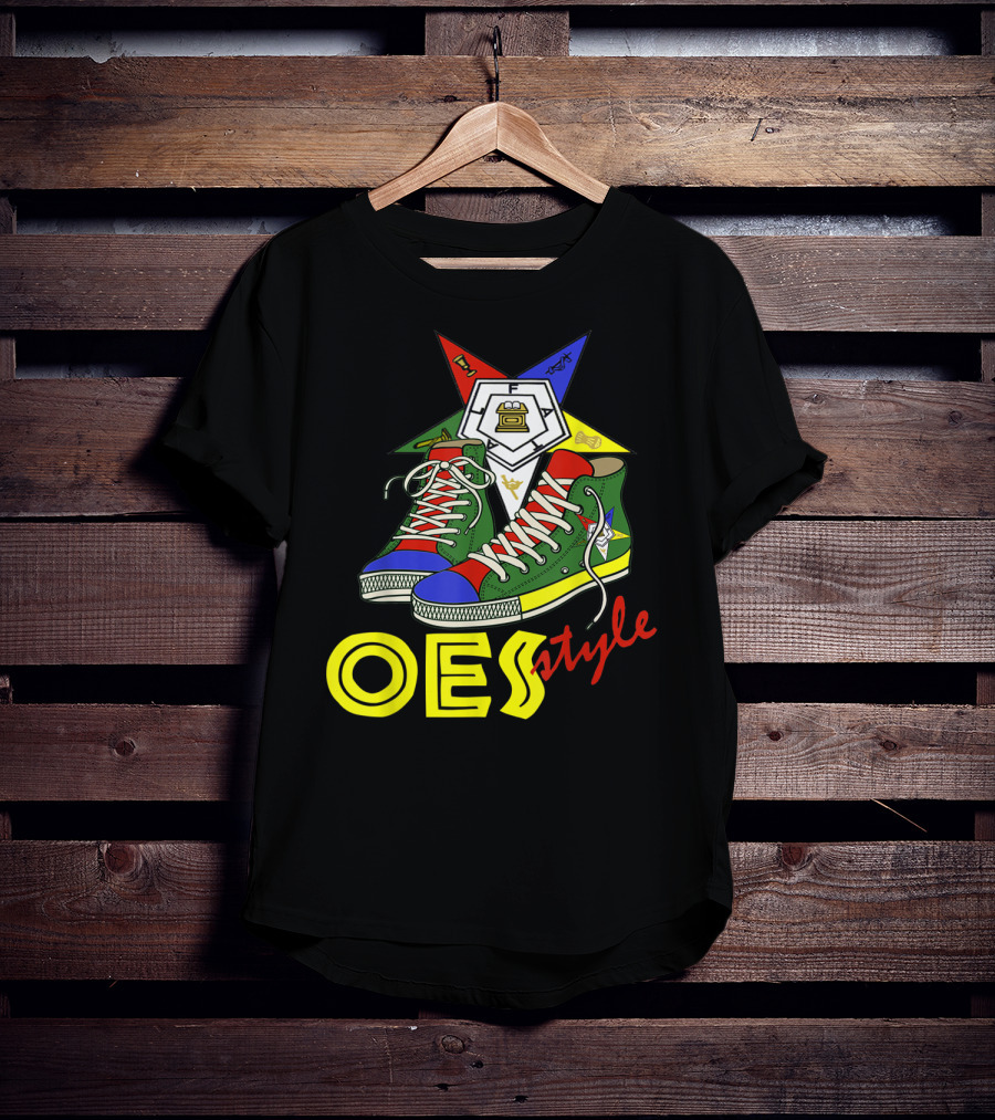 OES Style Order Of The Eastern Star Sistar Sneakers T-Shirt
