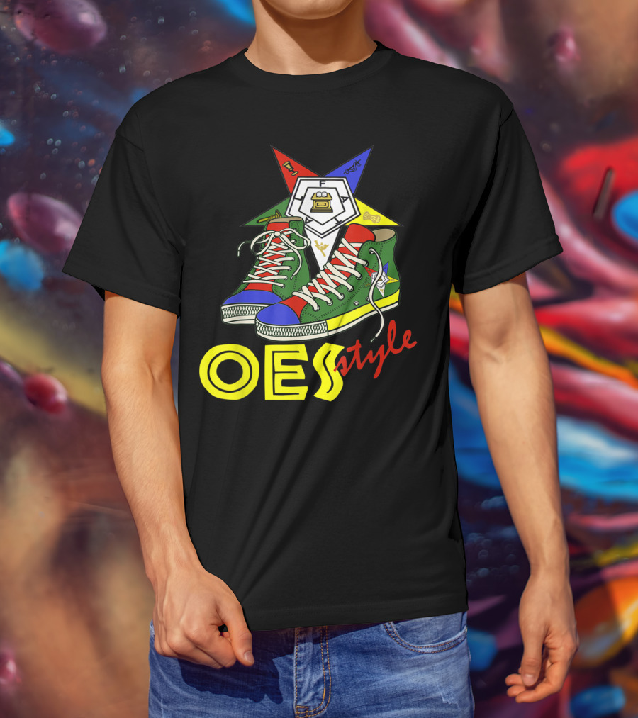 OES Style Order Of The Eastern Star Sistar Sneakers T-Shirt