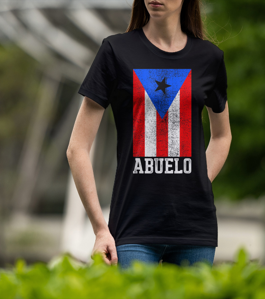 Puerto Rico Flag Abuelo T-Shirt