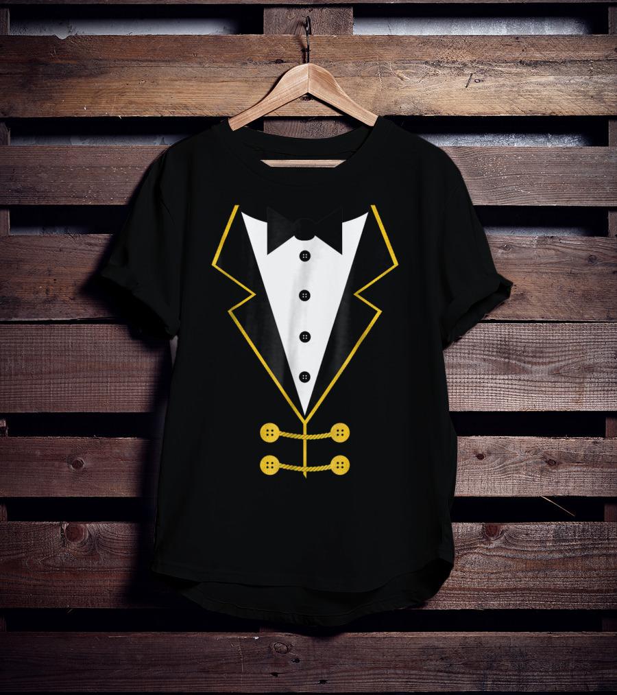 Ringmaster Circus Tuxedo Costume Black Tie Event T-Shirt