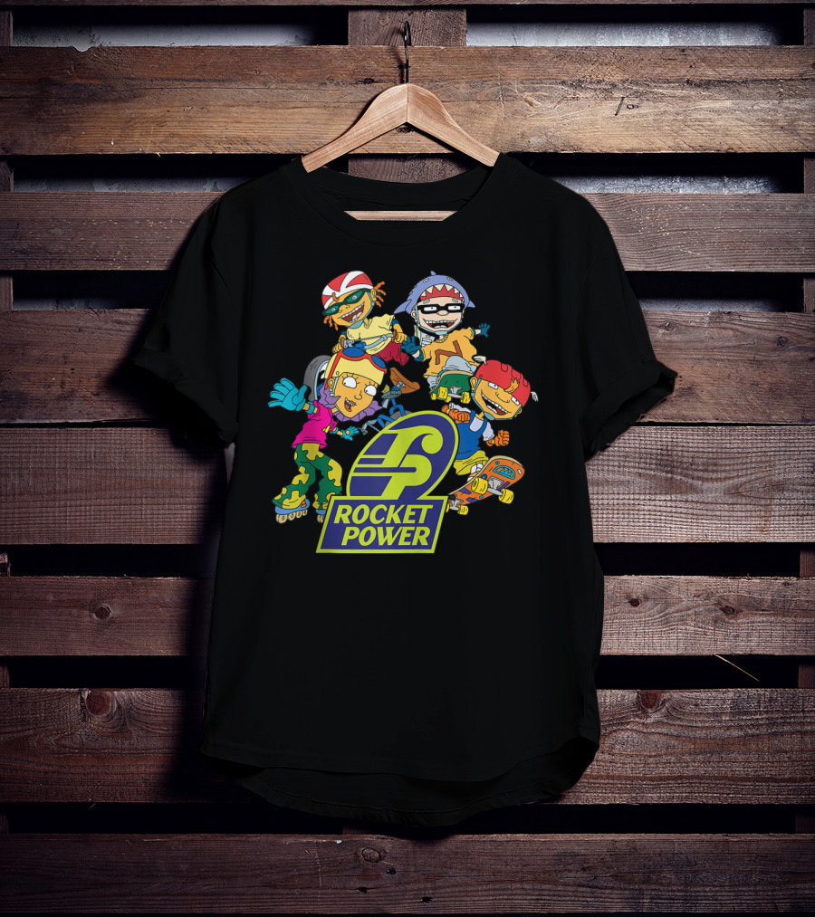 Rocket Power Characters Logo 90s Cartoon T-Shirt
