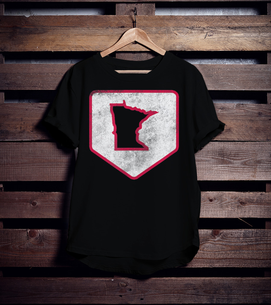Vintage Minnesota Baseball Home Plate MPLS STP T-Shirt