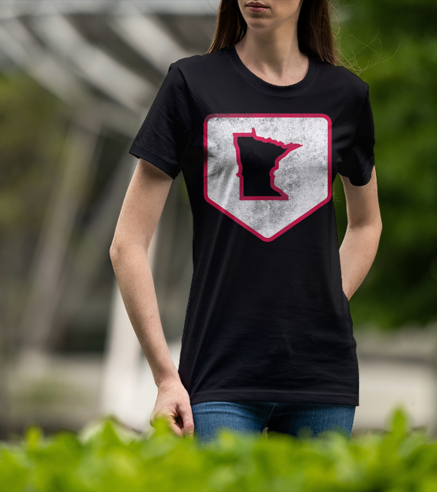 Vintage Minnesota Baseball Home Plate MPLS STP T-Shirt