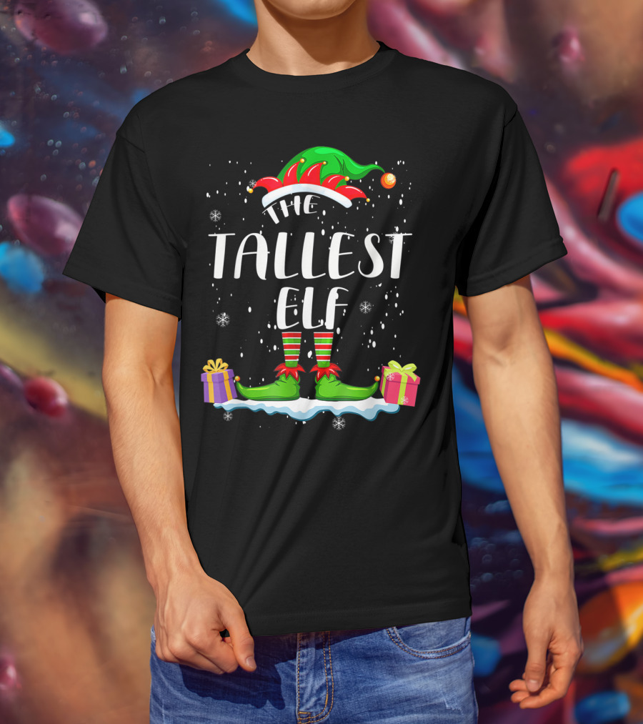 The Tallest Elf Christmas Snowflakes Gifts T-Shirt