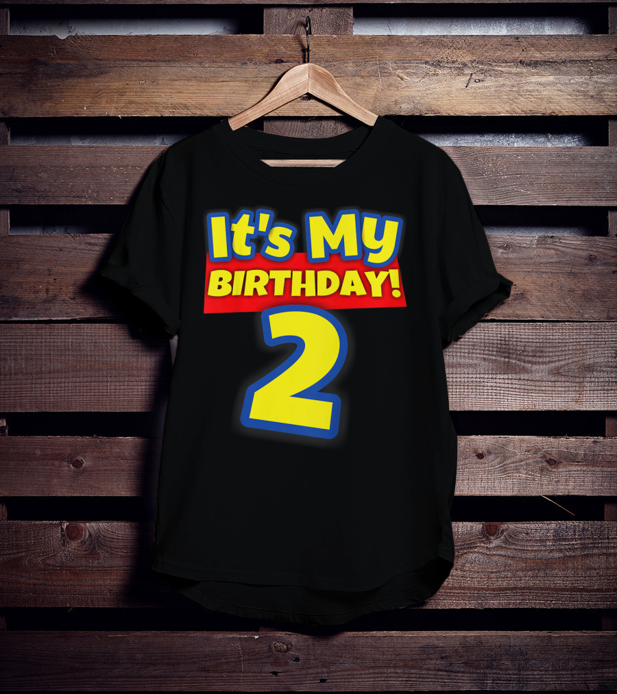 Kids 2 Year Old Birthday Boys And Girls It's My Birthday 2 T-Shirt