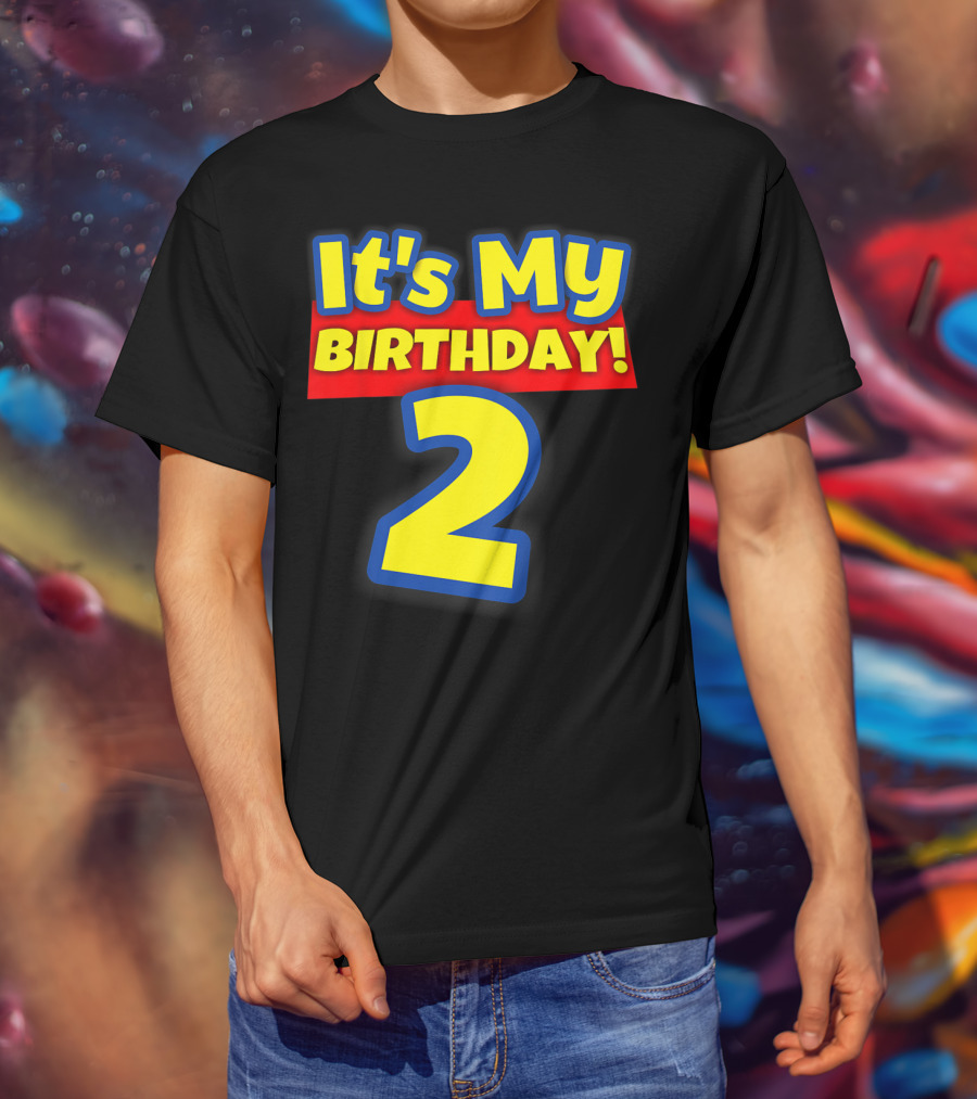 Kids 2 Year Old Birthday Boys And Girls It's My Birthday 2 T-Shirt