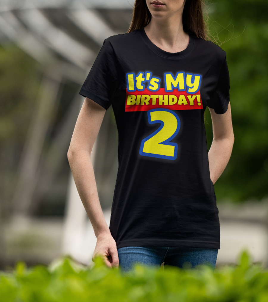 Kids 2 Year Old Birthday Boys And Girls It's My Birthday 2 T-Shirt