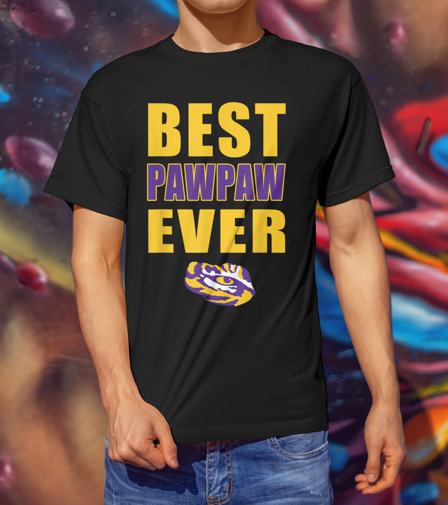 Best Pawpaw Ever LSU Tigers Fan T-Shirt