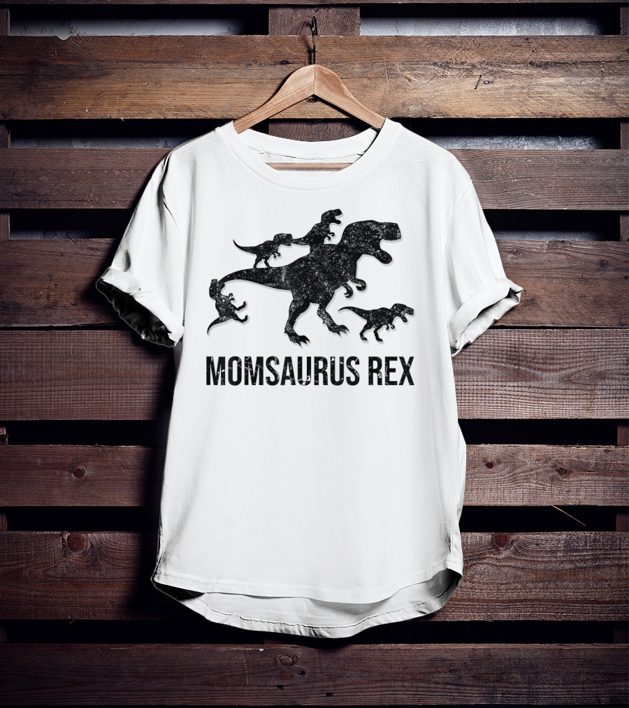 Momsaurus Rex Dinosaur Family Fun For Kids And Mommy T-Shirt