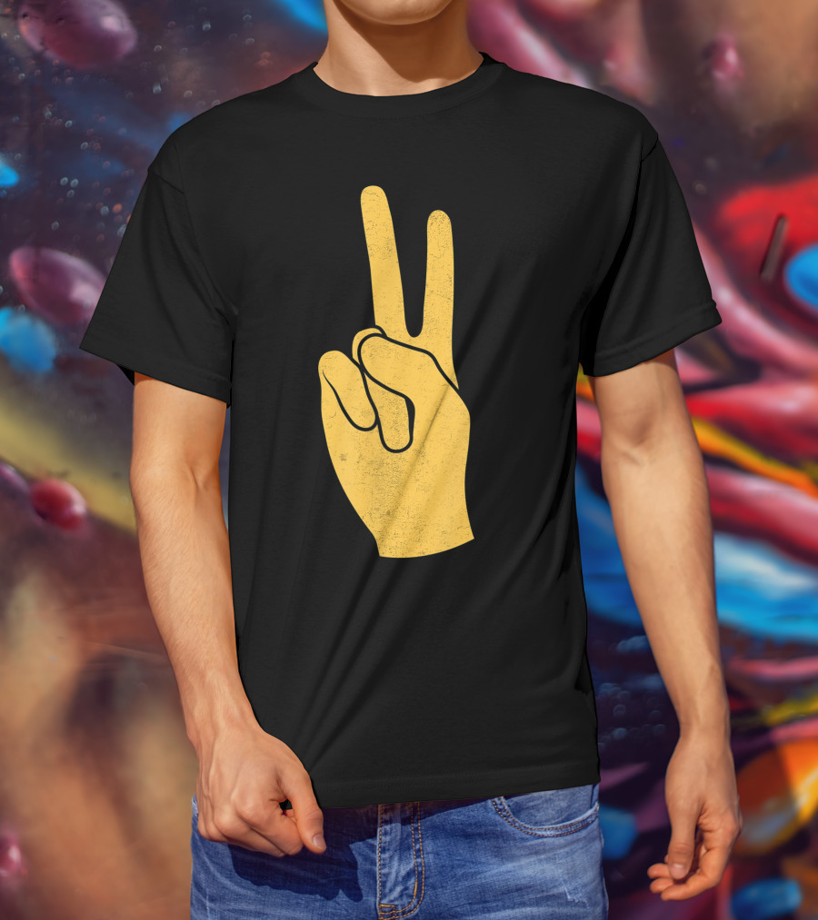 Southern California Victory Yellow Peace Sign T-Shirt