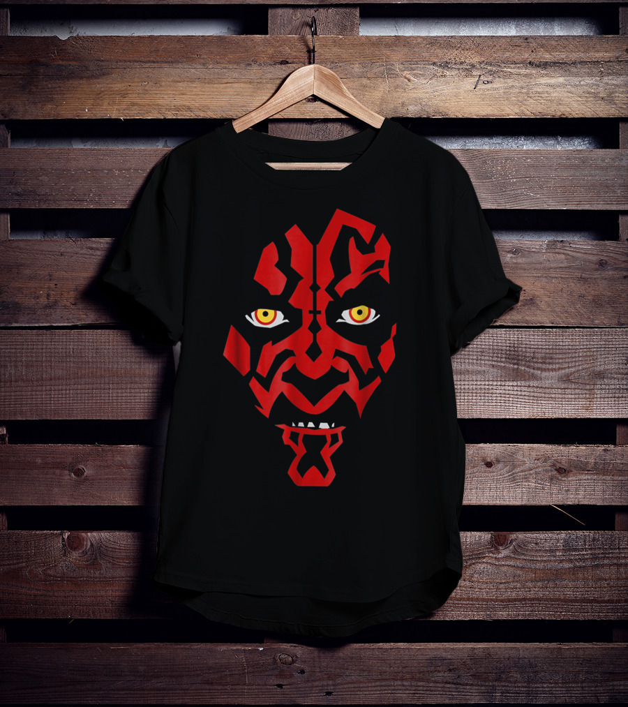 Star Wars Darth Maul Creeping Hooded Face T-Shirt