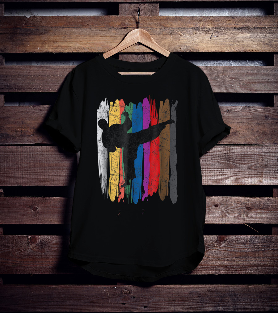 Taekwondo Belt Colors Kick Sports T-Shirt