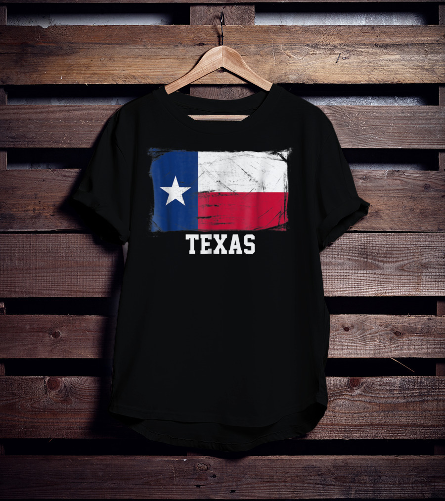 Texas Vintage Distressed Flag United States Iconic T-Shirt