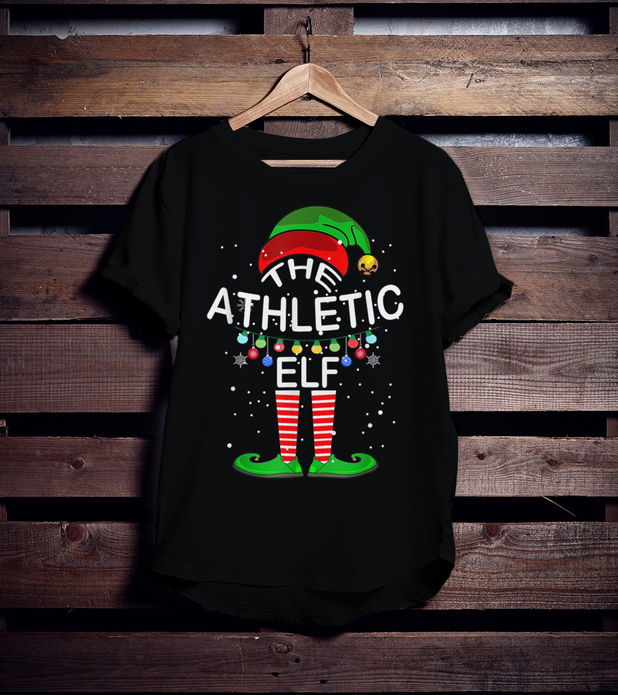 The Athletic Elf Family Christmas Matching Group Holiday T-Shirt