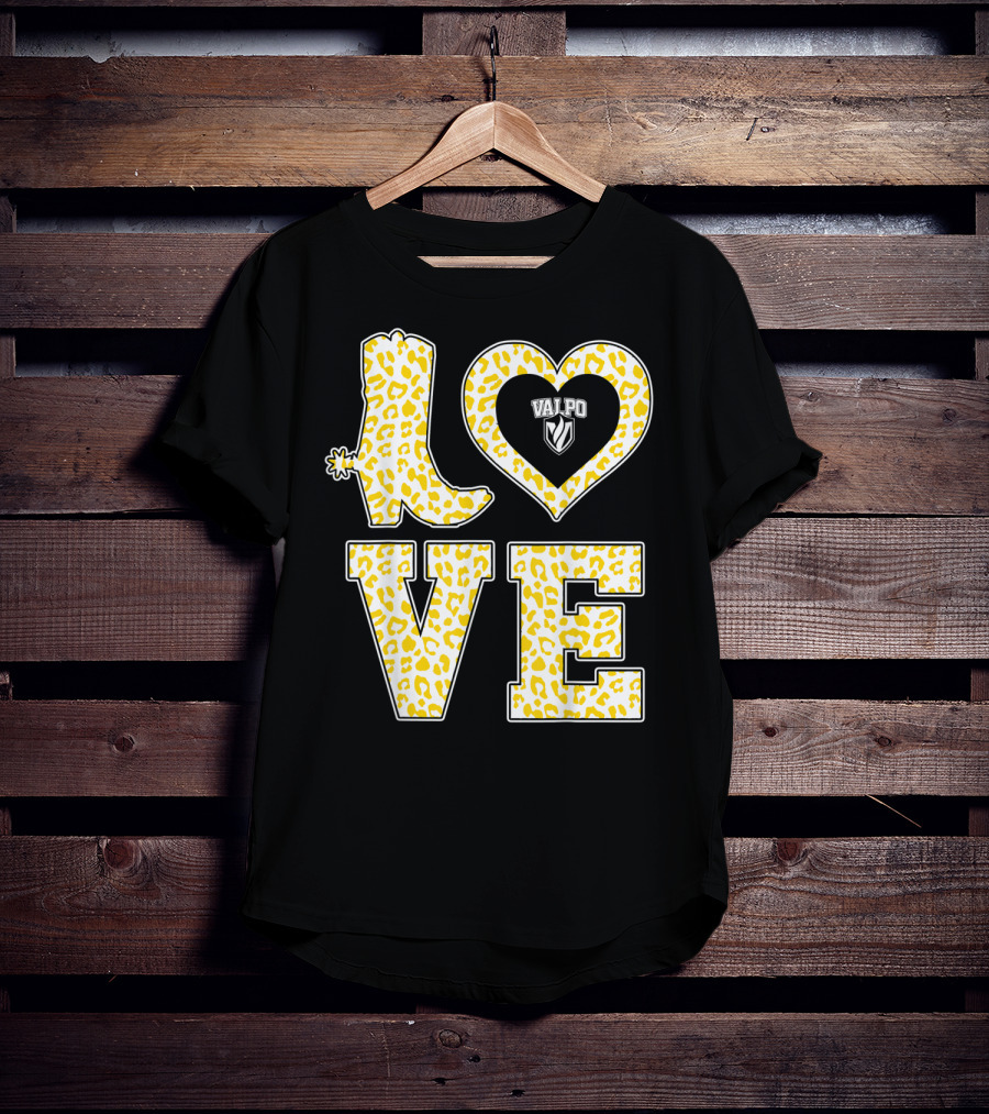 Valparaiso Crusaders Valpo Leopard Love Boot T-Shirt