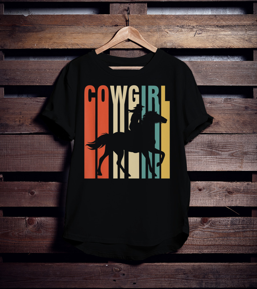 Cowgirl Silhouette Horse Rider T-Shirt