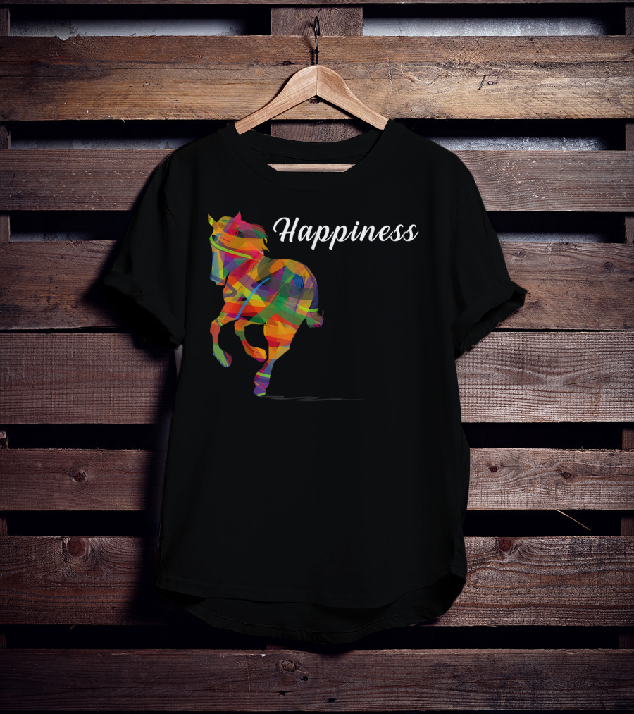 Happiness Colorful Cute Horse T-Shirt