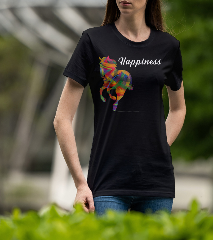 Happiness Colorful Cute Horse T-Shirt