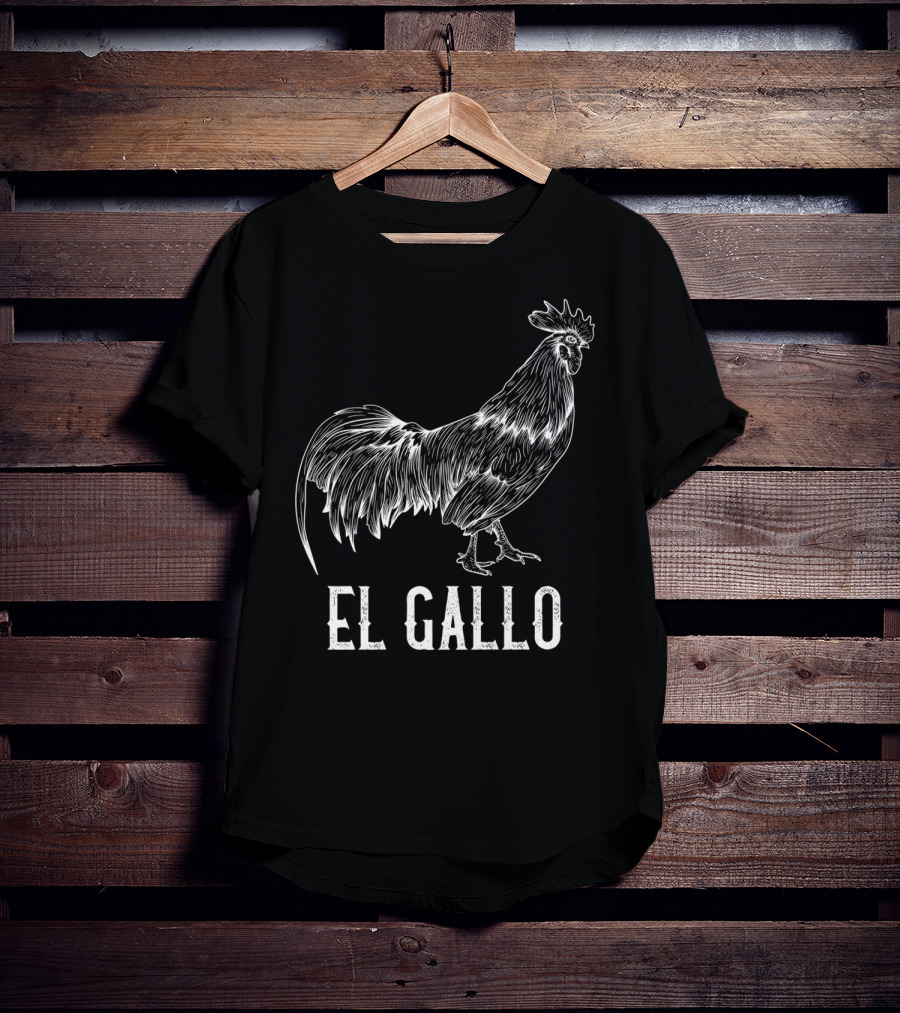El Gallo Loteria Mexicana The Rooster Prem T-Shirt