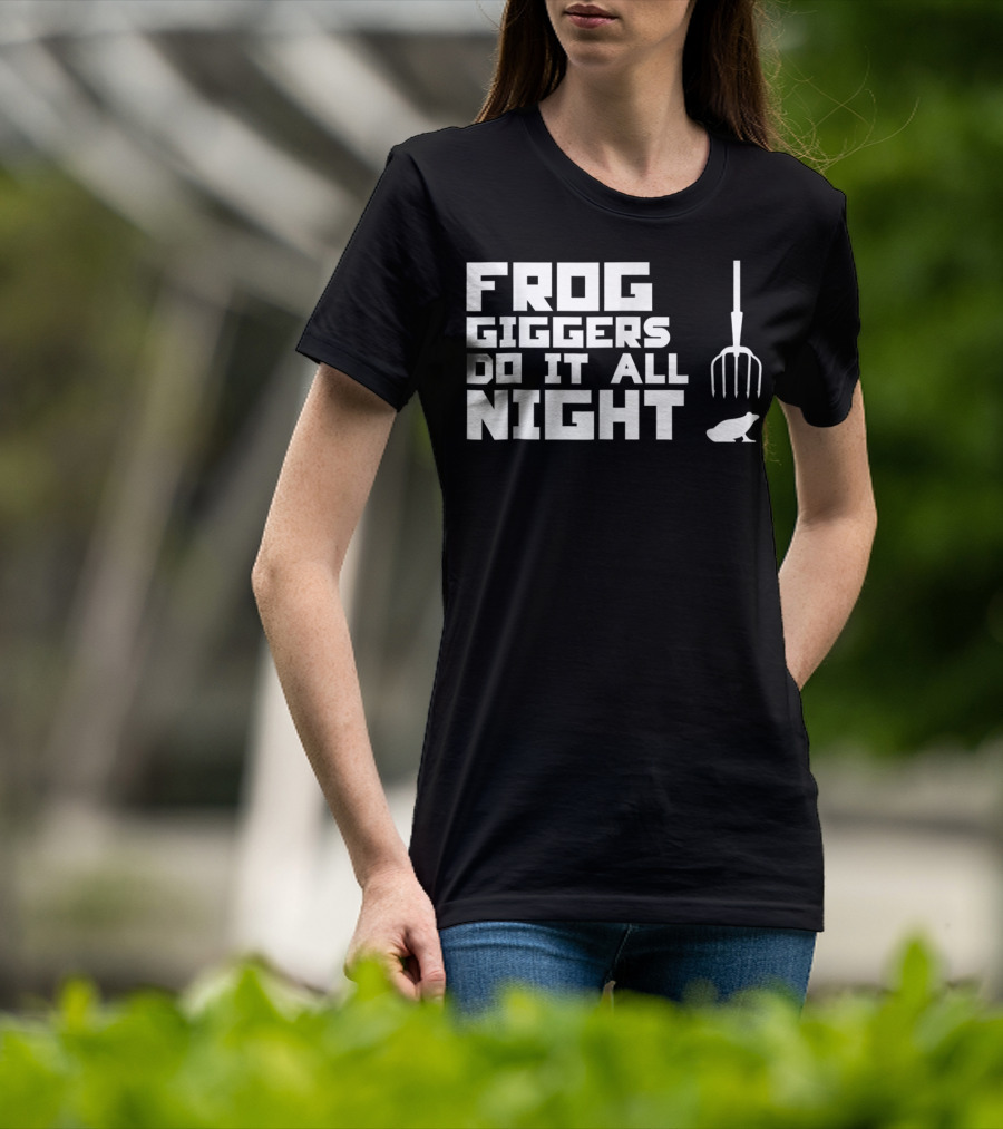 Frog Giggers Do It All Night Pitchfork Frog T-Shirt