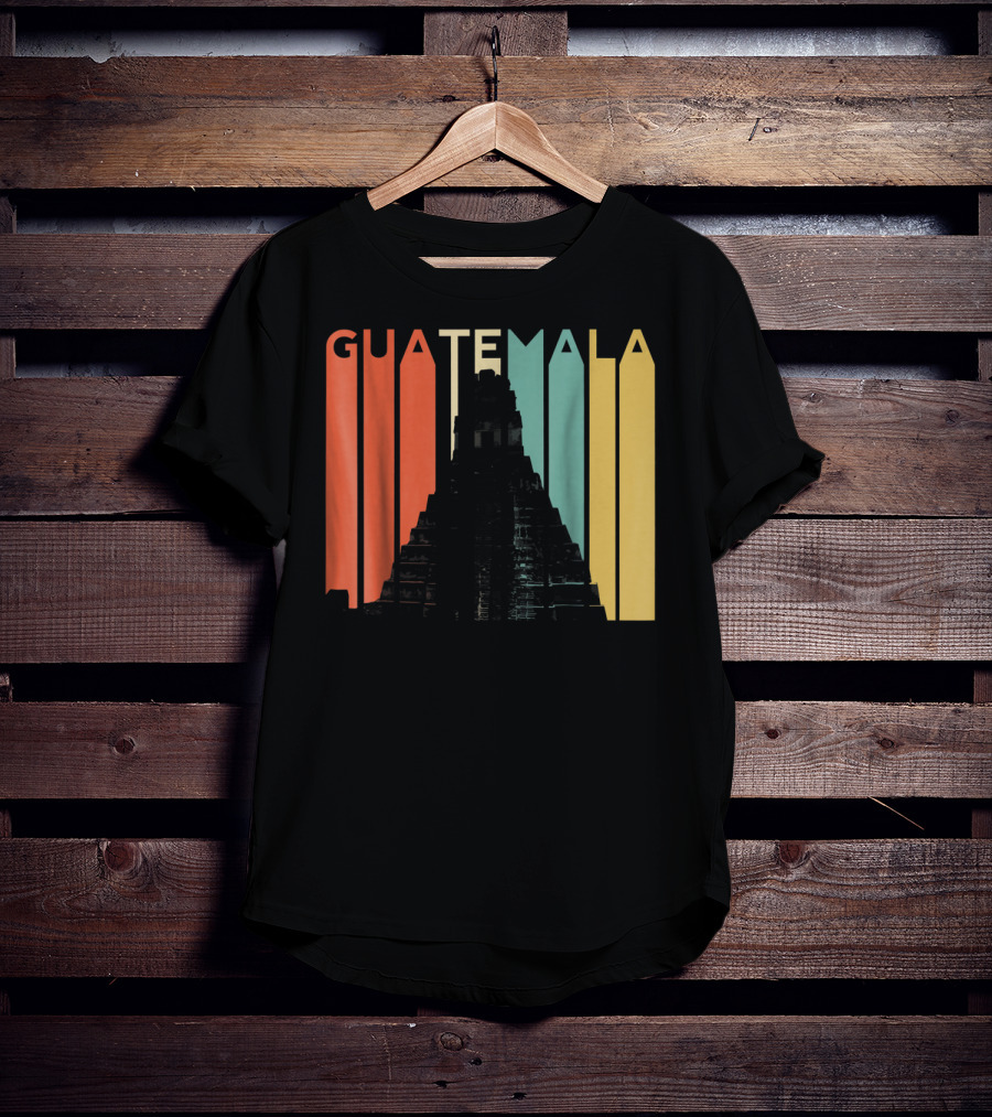 Guatemala Chapin Atitlan Tikal Maya Mayan Pyramid T-Shirt